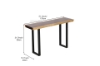 Picture of TASMAN 51"/59" Solid NZ Pine Wood Console Table (Live Edge)