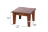Picture of DROVER Solid Pine Wood 65 Lamp Table