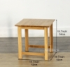Picture of NEWLAND Solid Oak Wood Large Lamp Table/ End Table