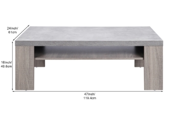 Picture of UPTON II COFFEE TABLE *GREY