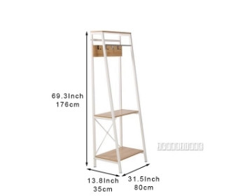 Picture of CITY Angled Storage Rack in 2 Sizes (White)