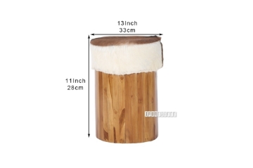 Picture of TIRICH Stool (Genuine Goathide)