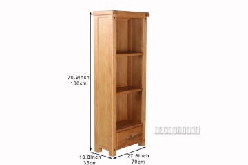 Picture of WESTMINSTER Solid Oak 1-Drawer Bookshelf 