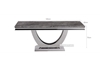 Picture of NUCCIO 180 Marble Top Stainless Steel Dining Table (Dark Grey)