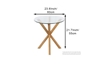 Picture of POLO GLASS ROUND SIDE TABLE
