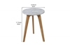 Picture of COPENHAGEN D32 ROUND MARBLE SIDE TABLE *SOLID OAK