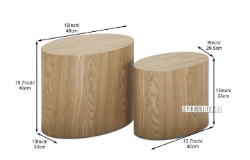 Picture of RAMME Oval Side Table Set