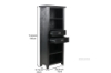 Picture of CAROL Solid Acacia Bookcase (Black)