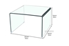 Picture of MURANO Bent Glass Side Table