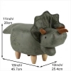 Picture of HARDWOOD Ottoman (Triceratops Dinosaur)