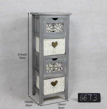 Picture of NORA Wooden Cabinet With 4 Drawers