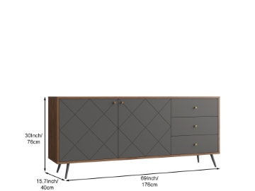 Picture of RIO Medium Sideboard (Light Walnut)