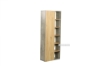 Picture of MORENA 1-Door Bookcase with 12 Shelves (Cement and Natural Oak Color)