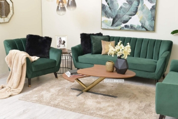 Picture of FINAL SALE! EVA 3+2+1 Velvet Sofa Range (Green)