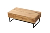 Picture of BYBLOS 1 DRAWER Square 80x80cm OAK COFFEE TABLE  Side Table