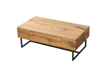 Picture of BYBLOS 1 DRAWER Square 80x80cm OAK COFFEE TABLE  Side Table