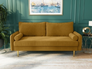 Picture of MARYJANET 3+2 Velvet Sofa Range (Ginger) - 3 Seaters (Sofa)