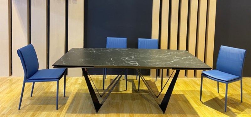 Picture of LIBERTY 200-300 CM EXTENSION CERAMIC MARBLE DINING TABLE *BLACK