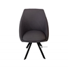 Picture of BRUNO TECHNICAL FABRIC SWIVEL DINING CHAIR *DARK GREY