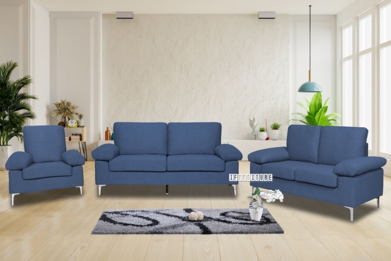 Picture of MARCO 3+2+1 FABRIC SOFA RANGE (Blue)