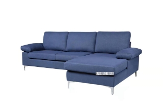 Picture of MARCO Fabric Sectional Sofa (Blue) - Left