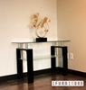Picture of HORIZON Glass Console Table with High Gloss * Black