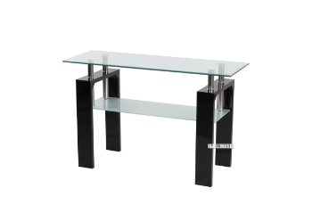 Picture of HORIZON Glass Console Table with High Gloss (Black)