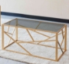Picture of CLIO Rectangle Glass Coffee Table (Gold)