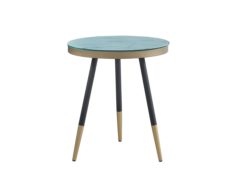 Picture of SEAFORD ROUND GLASS SIDE TABLE