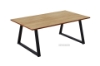Picture of HENMAN 110 Rectangle Top with Straight Leg Coffee Table (Oak & Black)