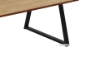 Picture of HENMAN 110 Rectangle Top with Straight Leg Coffee Table (Oak & Black)