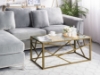 Picture of CLIO Rectangle Glass Coffee Table (Gold)