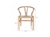 Picture of WISHBONE Solid Beech Y Replica Chair (Natural)