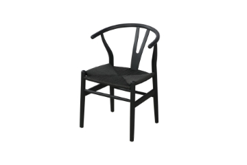 Picture of WISHBONE Solid Beech Y Replica Chair (Black)