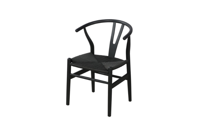 Picture of WISHBONE Solid Beech Y Replica Chair (Black)