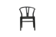 Picture of WISHBONE Solid Beech Y Replica Chair (Black) - 23"×21.5"×29"