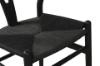 Picture of WISHBONE Solid Beech Y Replica Chair (Black Frame-Black Seat) - 23"×21.5"×29"