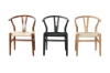 Picture of WISHBONE Solid Beech Y Replica Chair (Black) - 23"×21.5"×29"