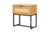 Picture of SAILOR 1-Drawer Nightstand with Rattan (Oak)