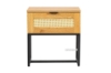 Picture of SAILOR 1-Drawer Nightstand with Rattan (Oak)