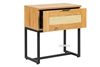 Picture of SAILOR 1 Drawer Bedside Table with Rattan (Oak)