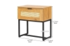 Picture of SAILOR 1-Drawer Nightstand with Rattan (Oak)