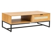 Picture of SAILOR 120 1 Drawer Coffee Table with Rattan (Oak)