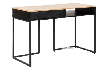 Picture of MASS 120 1-Drawer Office Desk (Oak & Black)