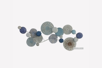 Picture of CIRCLES French Style Metal Wall Art (140cm x 65cm)