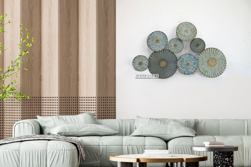 Picture of CIRCLES French Style Metal Wall Art (34.5" x 21.5")