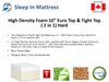 Picture of LIANG Hard and Soft TWO IN ONE High Density form Mattress in Queen/ King