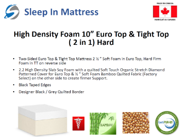 Picture of LIANG Hard and Soft (2 in 1) High Density Form Mattress - King