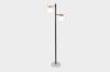 Picture of FLOOR LAMP 536 WITH WHITE ROUND GLASS SHADES
