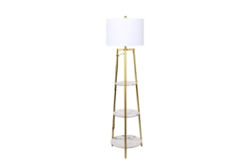 Picture of FLOOR LAMP 728 In Gold Metal Etagere